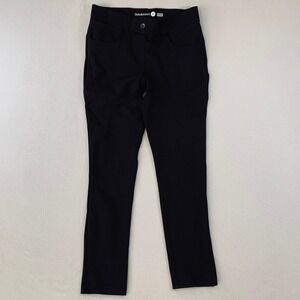 Betabrand Black Yoga Classic Dress Pants Straight Leg Stretch Women's Medium